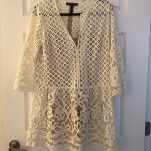 BCBG Ivory Lace Dress size S